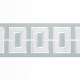 KRAVET COUTURE T30842.115.0 APPLIQUE WIDE TAPE SKY TRIM - Eade's Wallpaper