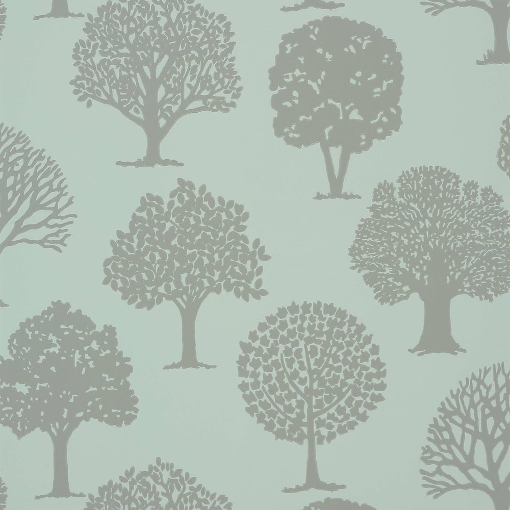 Thibaut T35108 RUSSELL SQUARE Linen on Aqua Wallpaper