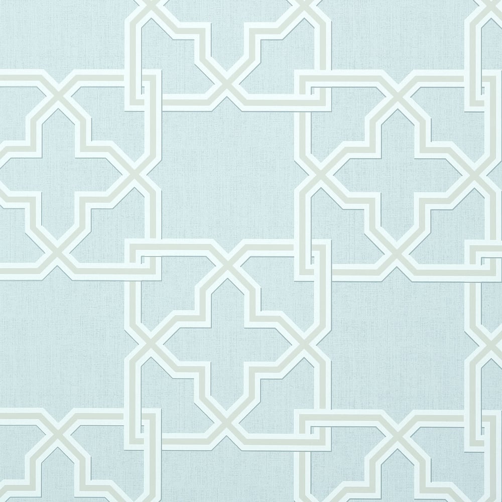 Thibaut T35127 PIERSON Ice Blue Wallpaper