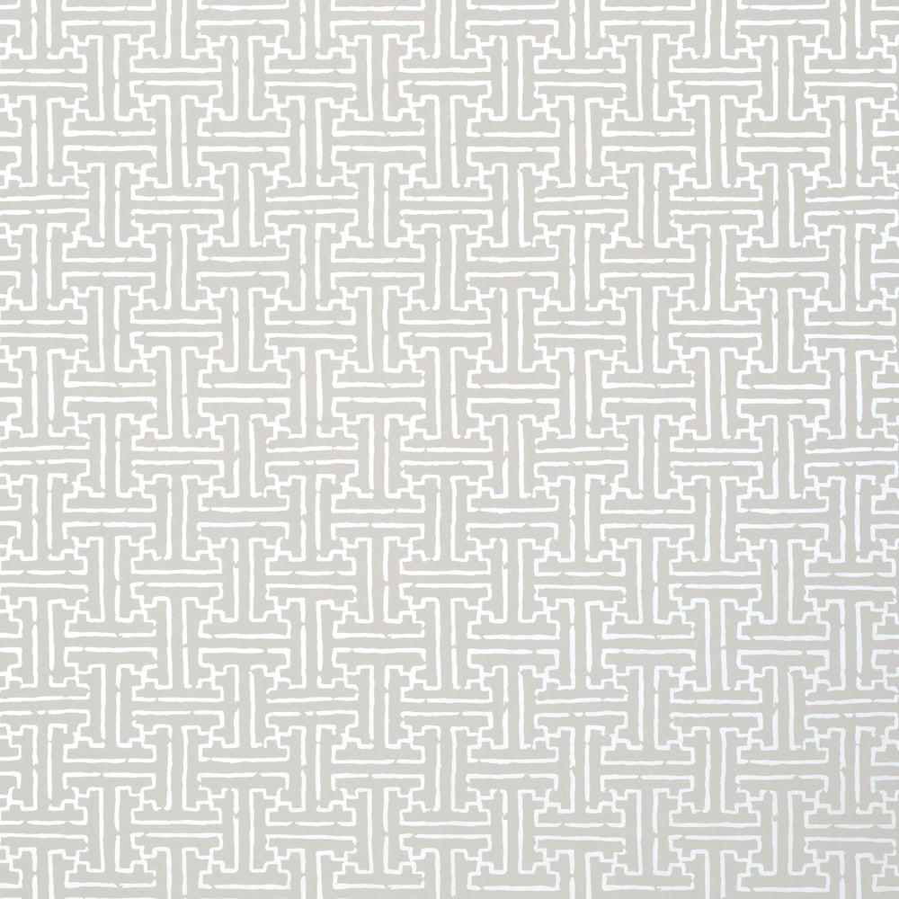 Thibaut T35166 TAZA Metallic Silver on Grey Wallpaper