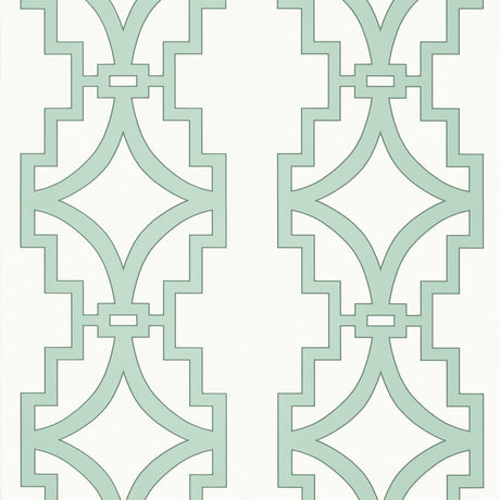 Thibaut T36187 Aqua Wallpaper - ENCHANTMENT