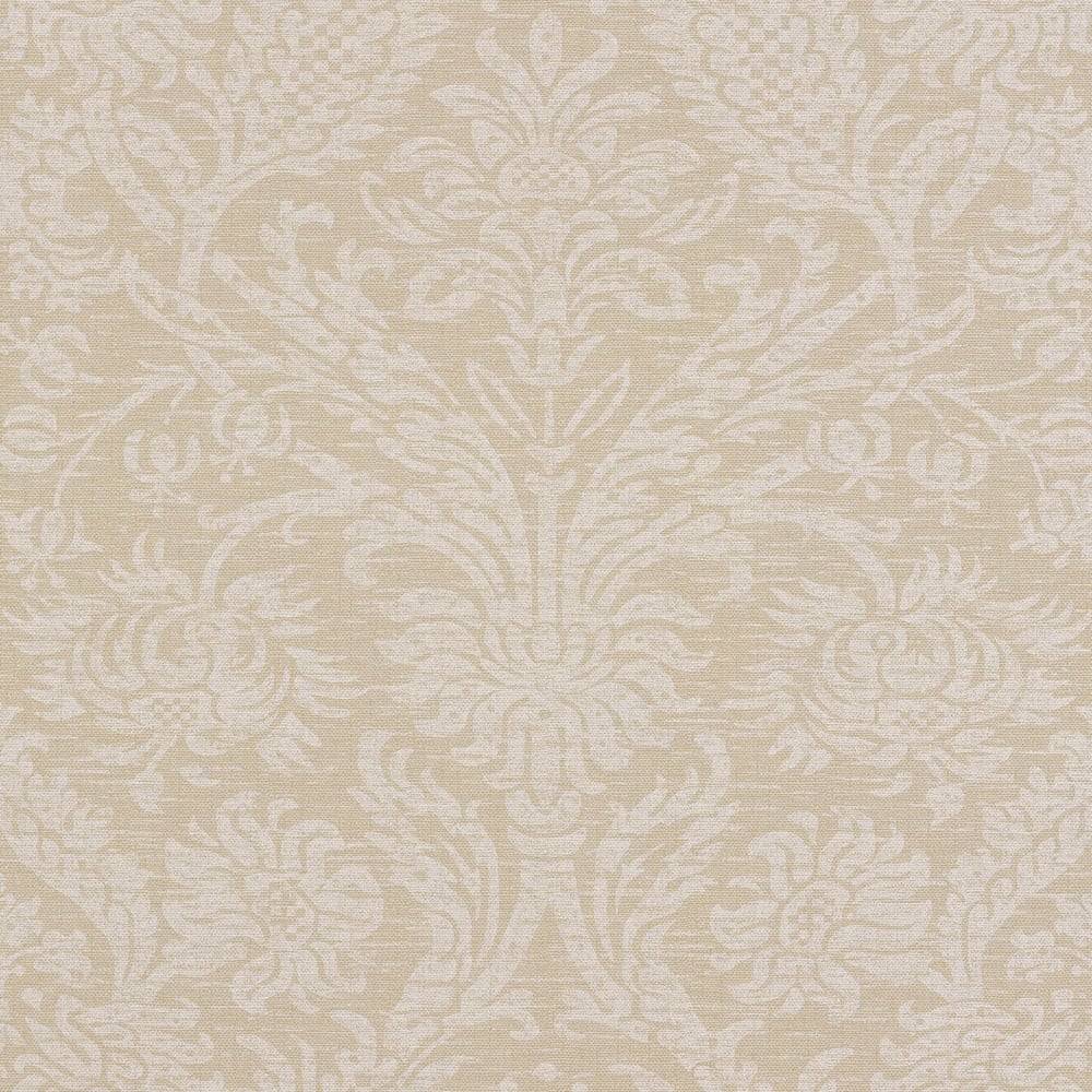 Thibaut T4112 WHITNEY DAMASK Flax Wallpaper