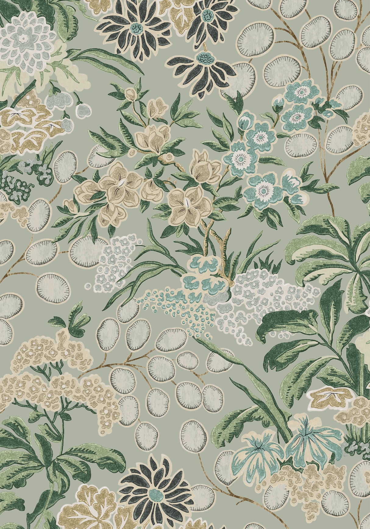 Thibaut T42039 MEADOW Sage Wallpaper