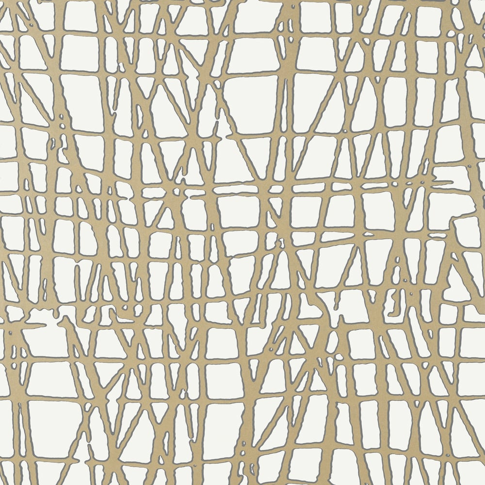 Thibaut T450 MORI Metallic Gold Wallpaper