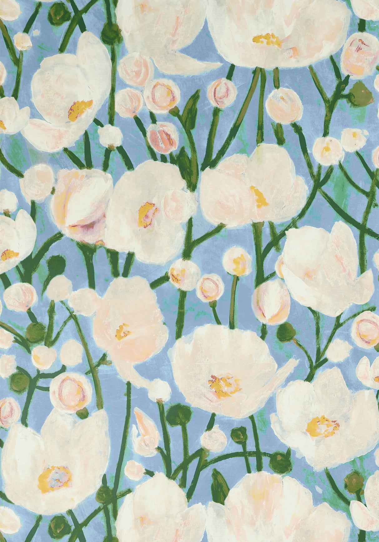 Thibaut T45016 TIVOLI Sky Blue Wallpaper