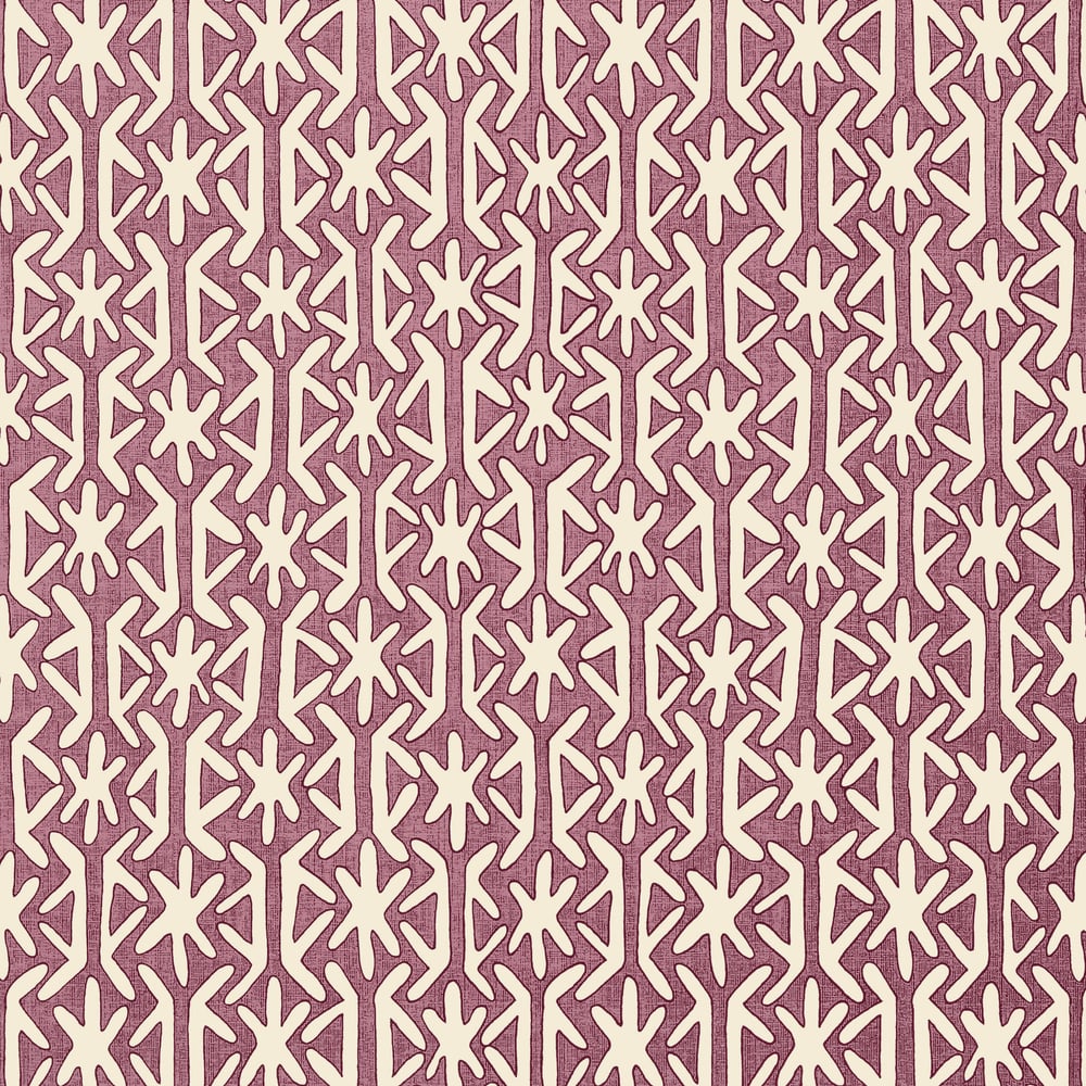 Thibaut T5738 RINCA Plum Wallpaper