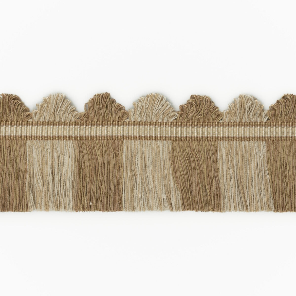 G P & J BAKER T6025.118.0 PERANDOR FAN TOP CUT FRINGE CREAM/BEIGE TRIM - Eade's Wallpaper