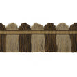 G P & J BAKER T6025.290.0 PERANDOR FAN TOP CUT FRINGE BROWN/BISCUIT TRIM - Eade's Wallpaper