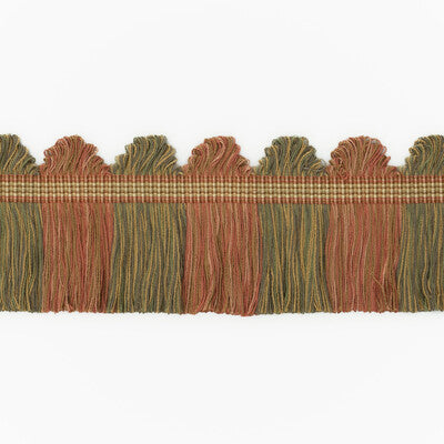 G P & J BAKER T6025.340.0 PERANDOR FAN TOP CUT FRINGE APRICOT TRIM - Eade's Wallpaper