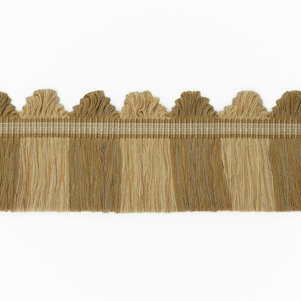 G P & J BAKER T6025.830.0 PERANDOR FAN TOP CUT FRINGE GOLD TRIM - Eade's Wallpaper