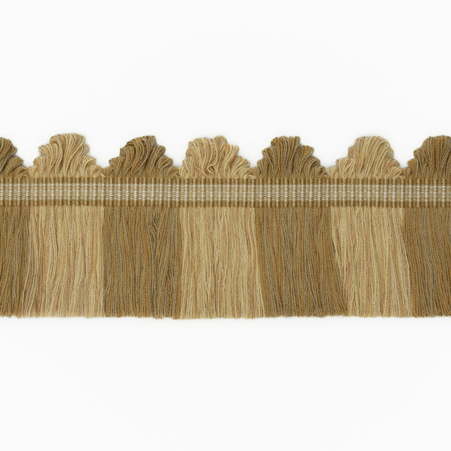 G P & J BAKER T6025.830.0 PERANDOR FAN TOP CUT FRINGE GOLD TRIM - Eade's Wallpaper