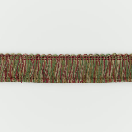 G P & J BAKER T6030.435.0 PERANDOR CUT FRINGE ROSE/GREEN TRIM - Eade's Wallpaper