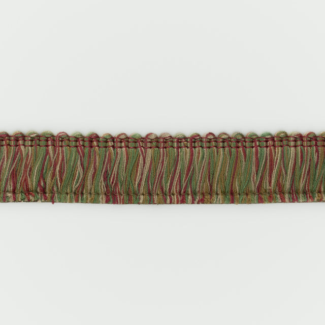 G P & J BAKER T6030.435.0 PERANDOR CUT FRINGE ROSE/GREEN TRIM - Eade's Wallpaper