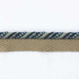 G P & J BAKER T6032.635.0 PERANDOR SMALL CORD (FLANGE) BLUE TRIM - Eade's Wallpaper