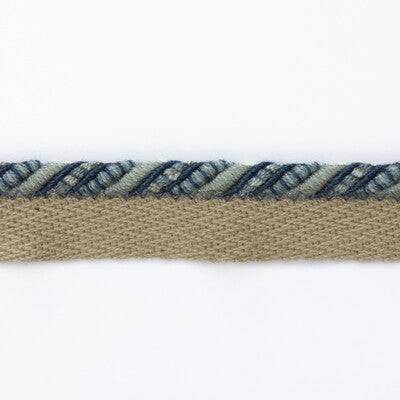G P & J BAKER T6032.635.0 PERANDOR SMALL CORD (FLANGE) BLUE TRIM - Eade's Wallpaper
