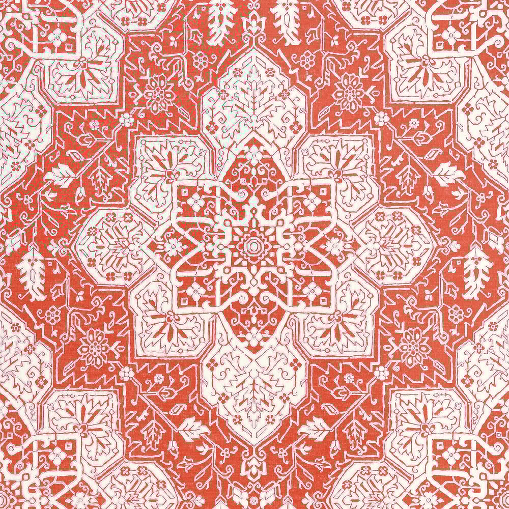Thibaut T64119 TARRAGON Coral Wallpaper