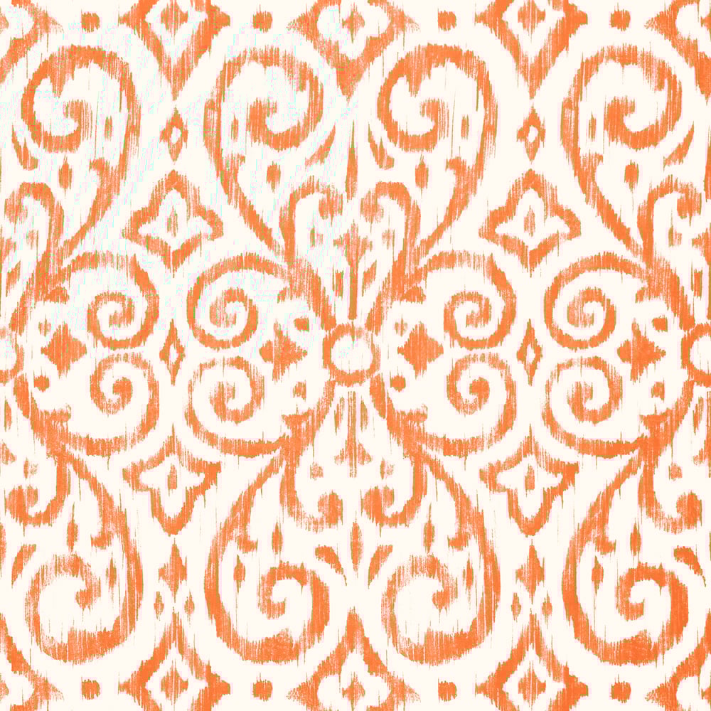 Thibaut T64146 PATARA IKAT Coral Wallpaper