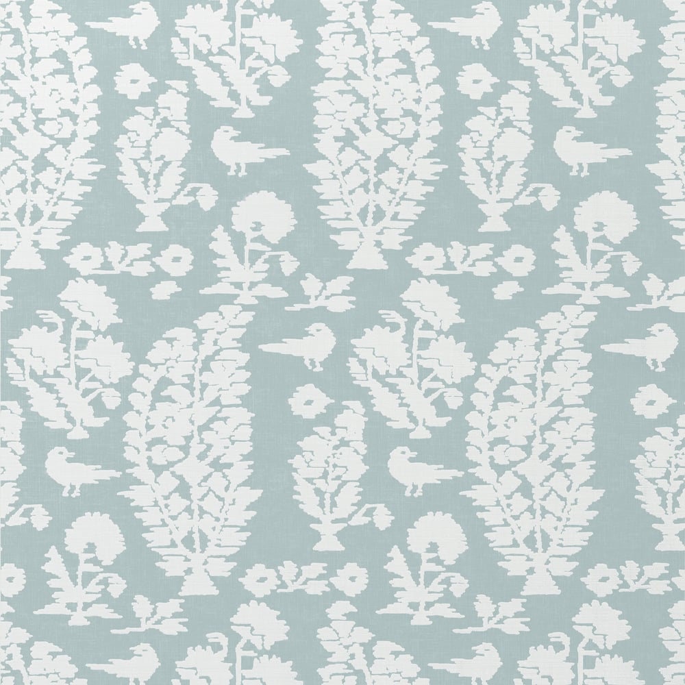 Thibaut T72595 Aqua Wallpaper - CHESTNUT HILL