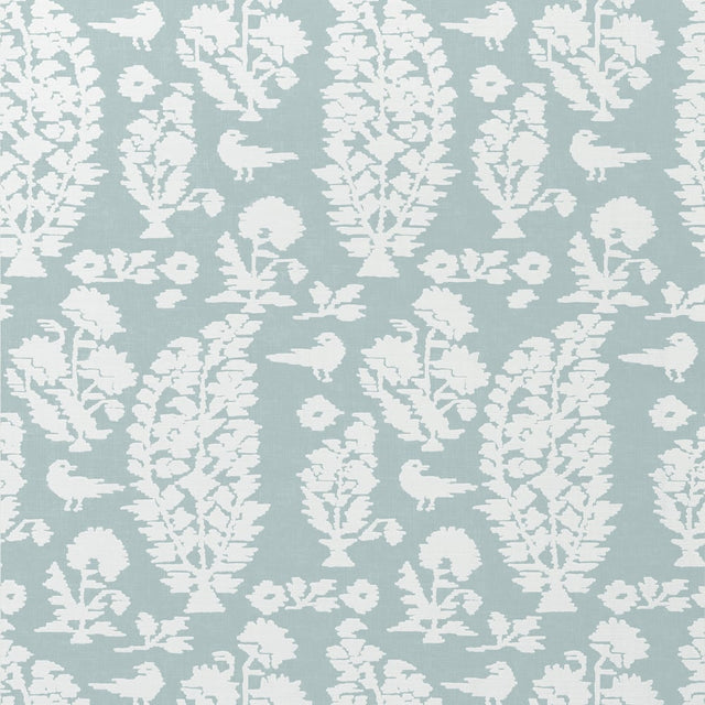 Thibaut T72595 Aqua Wallpaper - CHESTNUT HILL