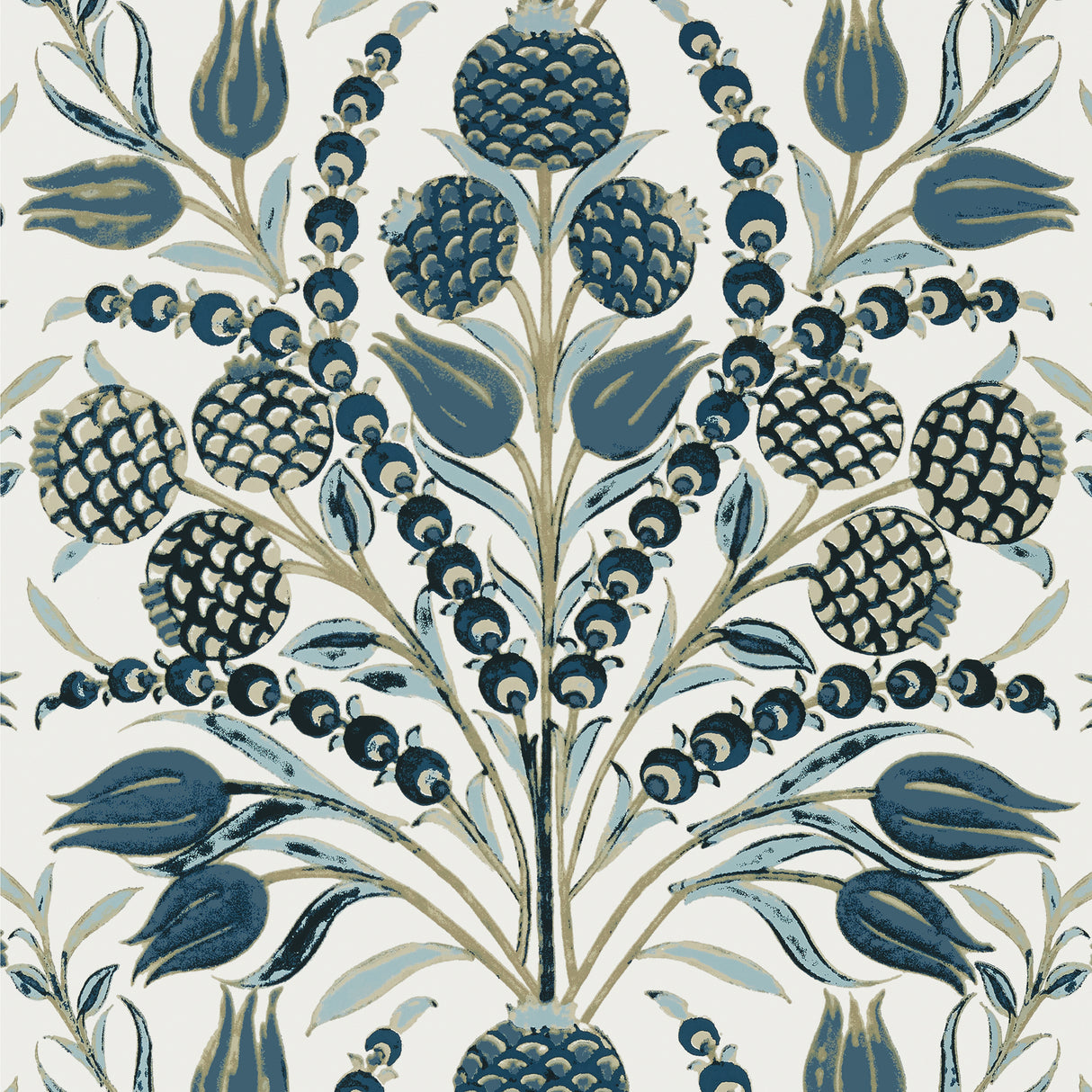Thibaut T72602 CORNEILA Aqua Wallpaper