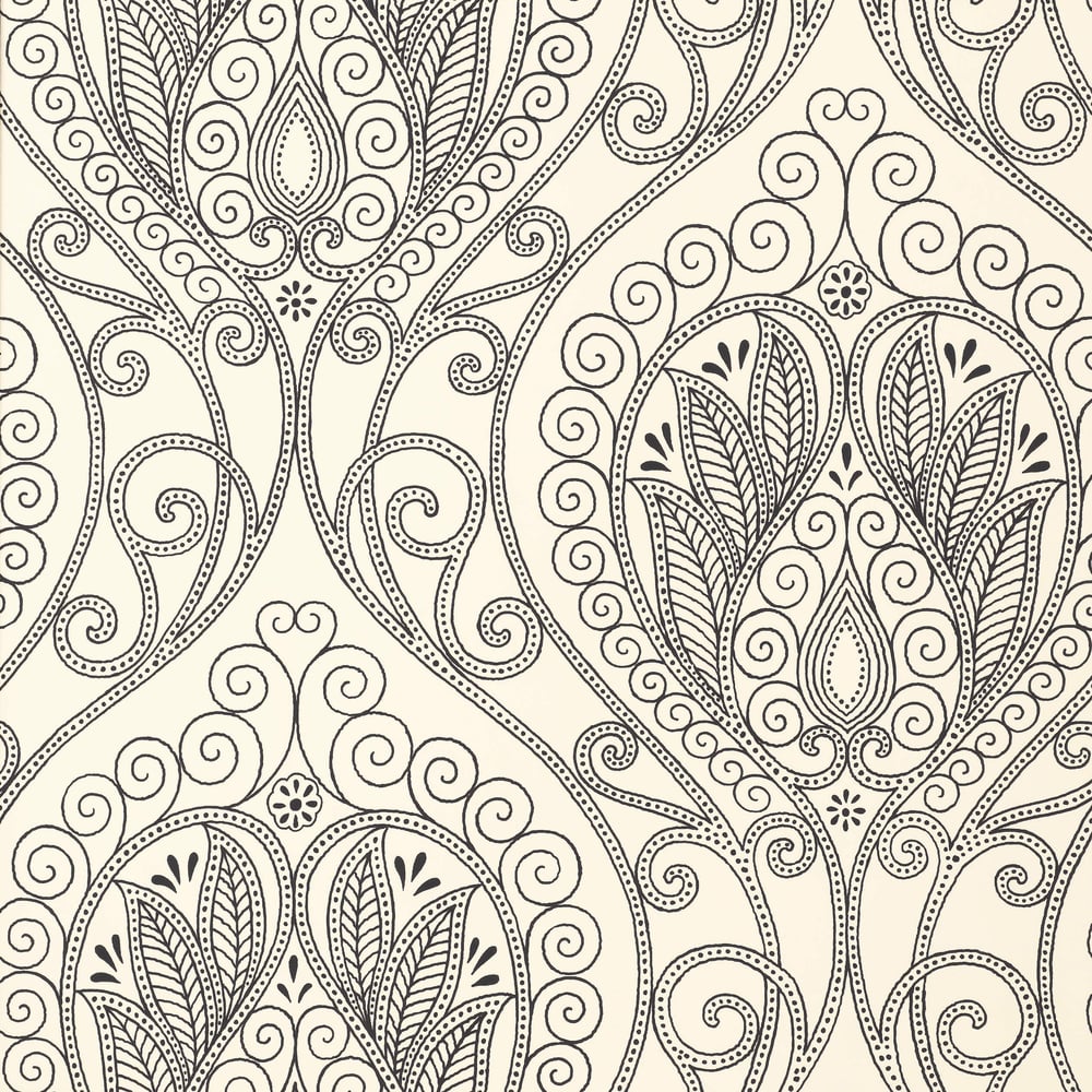 Thibaut T732 RIO Black and White Wallpaper