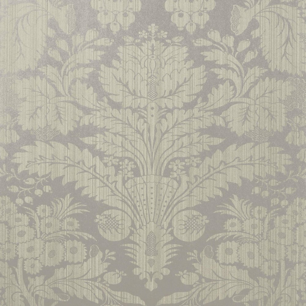 Thibaut T7614 TADDINGTON Metallic on Sage Wallpaper