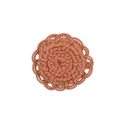 BRUNSCHWIG & FILS T8012113.2417.0 COEUR ROSETTE CORAL TRIM - Eade's Wallpaper