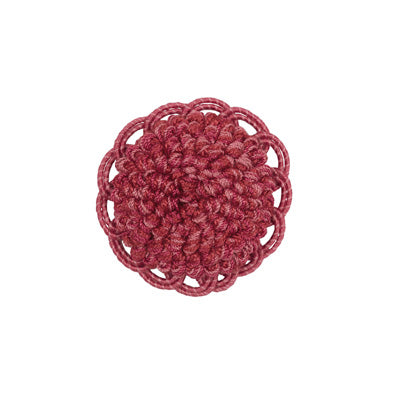 BRUNSCHWIG & FILS T8012113.717.0 COEUR ROSETTE RASPBERRY TRIM - Eade's Wallpaper
