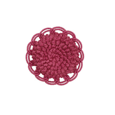 BRUNSCHWIG & FILS T8012113.77.0 COEUR ROSETTE FUCHSIA TRIM - Eade's Wallpaper