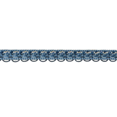 BRUNSCHWIG & FILS T8012517.5.0 SOIE GIMP CANTON BLUE TRIM - Eade's Wallpaper
