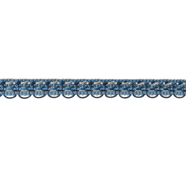 BRUNSCHWIG & FILS T8012517.5.0 SOIE GIMP CANTON BLUE TRIM - Eade's Wallpaper
