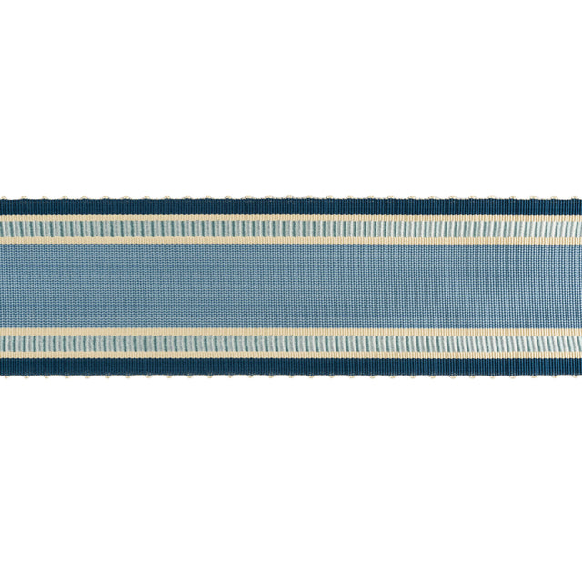 BRUNSCHWIG & FILS T8012521.5.0 SOIE RIBBON CANTON BLUE TRIM - Eade's Wallpaper