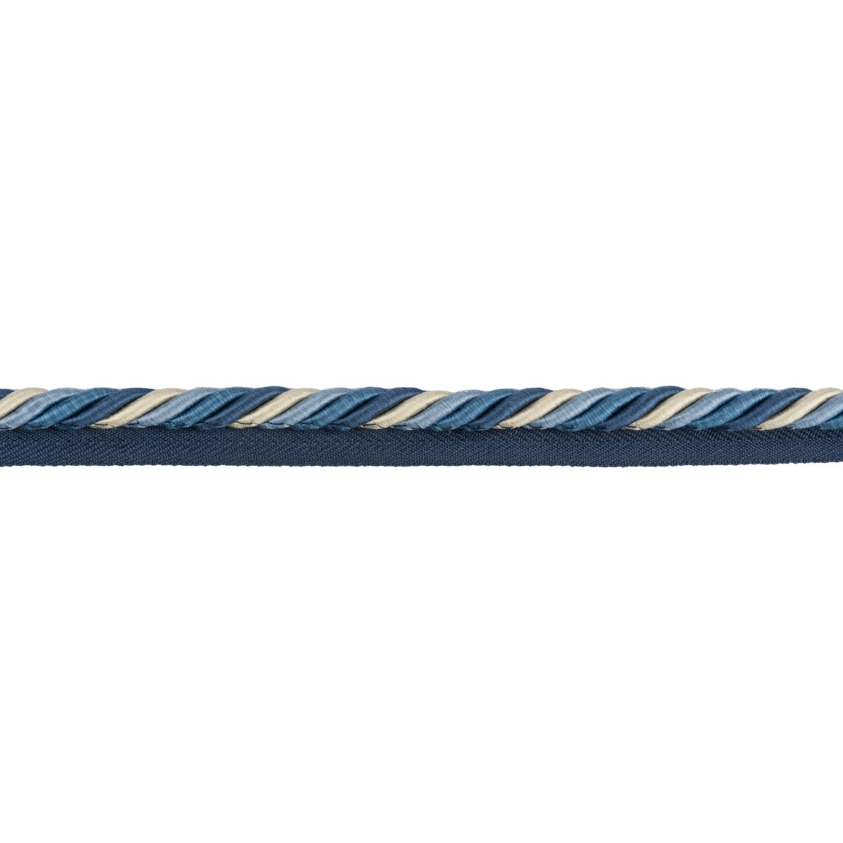 BRUNSCHWIG & FILS T8012526.5.0 SOIE CORD CANTON BLUE TRIM - Eade's Wallpaper