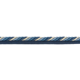 BRUNSCHWIG & FILS T8012526.5.0 SOIE CORD CANTON BLUE TRIM - Eade's Wallpaper