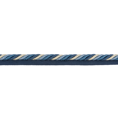 BRUNSCHWIG & FILS T8012526.5.0 SOIE CORD CANTON BLUE TRIM - Eade's Wallpaper