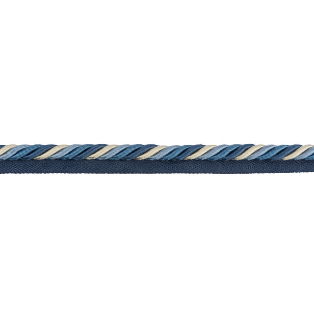 BRUNSCHWIG & FILS T8012526.5.0 SOIE CORD CANTON BLUE TRIM - Eade's Wallpaper