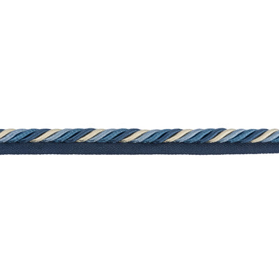 BRUNSCHWIG & FILS T8012526.5.0 SOIE CORD CANTON BLUE TRIM - Eade's Wallpaper