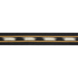 BRUNSCHWIG & FILS T8017101.48.0 LE IKAT TAPE BLACK/GOLD TRIM - Eade's Wallpaper