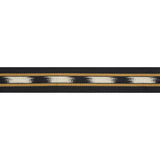 BRUNSCHWIG & FILS T8017101.48.0 LE IKAT TAPE BLACK/GOLD TRIM - Eade's Wallpaper