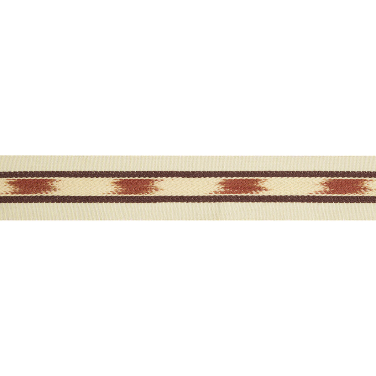 BRUNSCHWIG & FILS T8017101.9.0 LE IKAT TAPE RED TRIM - Eade's Wallpaper