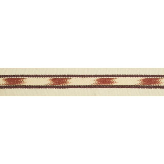 BRUNSCHWIG & FILS T8017101.9.0 LE IKAT TAPE RED TRIM - Eade's Wallpaper
