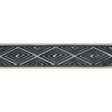 BRUNSCHWIG & FILS T8017102.50.0 LABYRINTHE TAPE NAVY TRIM - Eade's Wallpaper