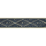 BRUNSCHWIG & FILS T8017102.50.0 LABYRINTHE TAPE NAVY TRIM - Eade's Wallpaper