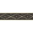 BRUNSCHWIG & FILS T8017102.8.0 LABYRINTHE TAPE BLACK TRIM - Eade's Wallpaper
