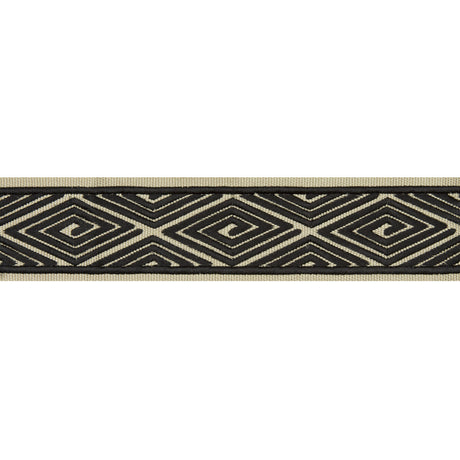 BRUNSCHWIG & FILS T8017102.8.0 LABYRINTHE TAPE BLACK TRIM - Eade's Wallpaper