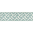 BRUNSCHWIG & FILS T8019100.113.0 SANCHI TAPE AQUA TRIM - Eade's Wallpaper