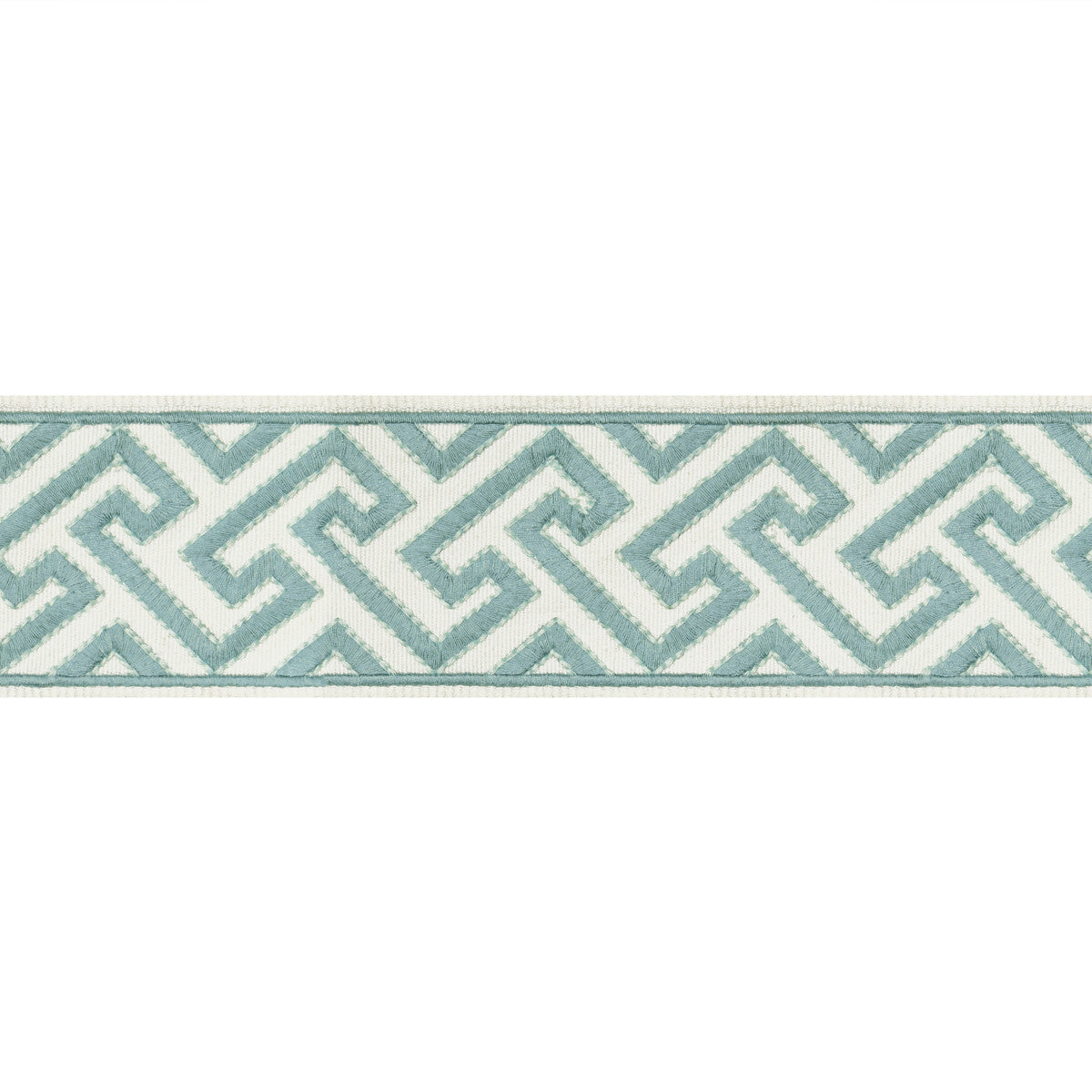 BRUNSCHWIG & FILS T8019100.113.0 SANCHI TAPE AQUA TRIM - Eade's Wallpaper
