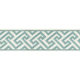 BRUNSCHWIG & FILS T8019100.113.0 SANCHI TAPE AQUA TRIM - Eade's Wallpaper