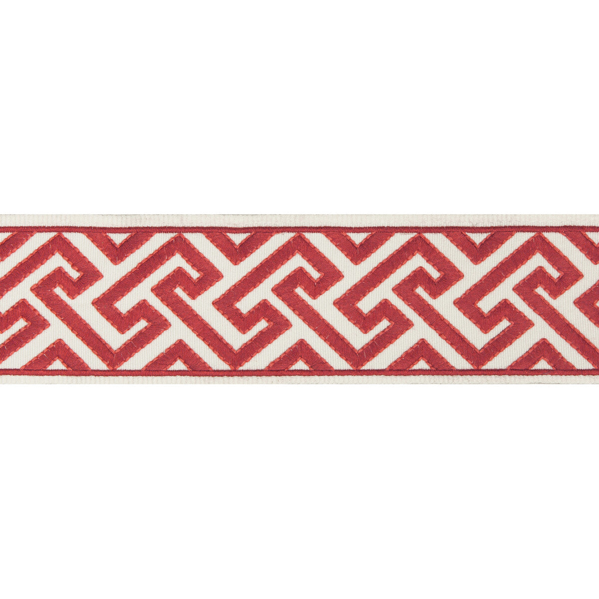 BRUNSCHWIG & FILS T8019100.19.0 SANCHI TAPE RED TRIM - Eade's Wallpaper