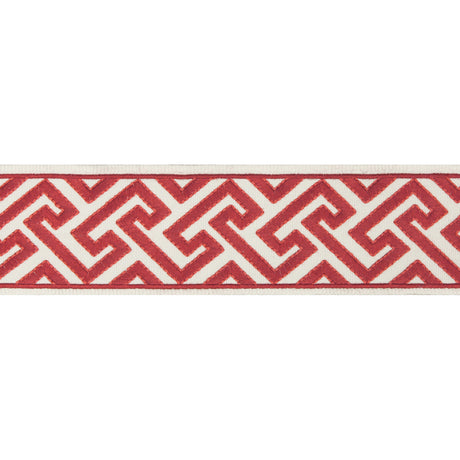 BRUNSCHWIG & FILS T8019100.19.0 SANCHI TAPE RED TRIM - Eade's Wallpaper